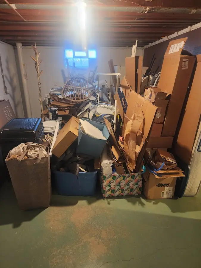 Roll-off dumpster container at job site for Yard Waste Dumpster Rental in Borger